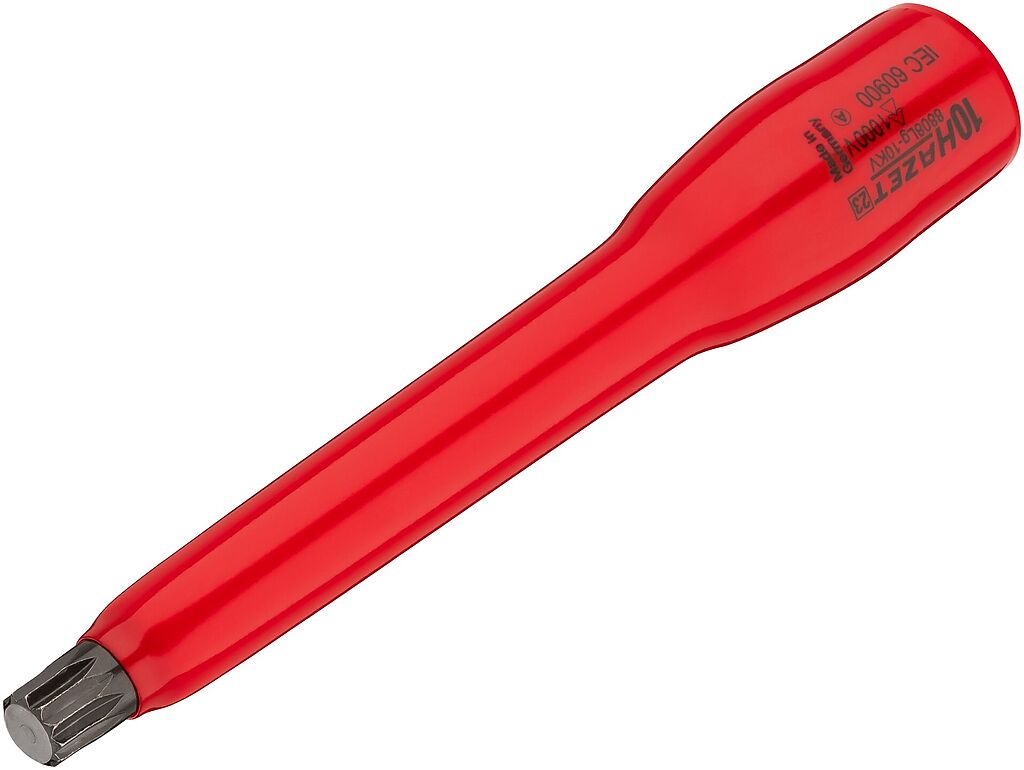 Izoliuota ilga galvutė su XZN antgaliu M10 1000 V (8808LG-10KV, HAZET)