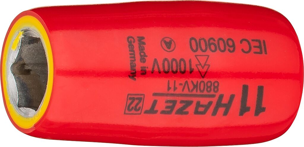 Muciņa, sešstūra, 11 mm, ar aizsargizolāciju (880KV-11, HAZET)