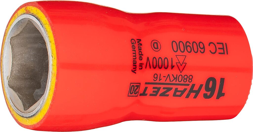 Socket, hexagon, 16 mm, with protective insulation (880KV-16, HAZET)