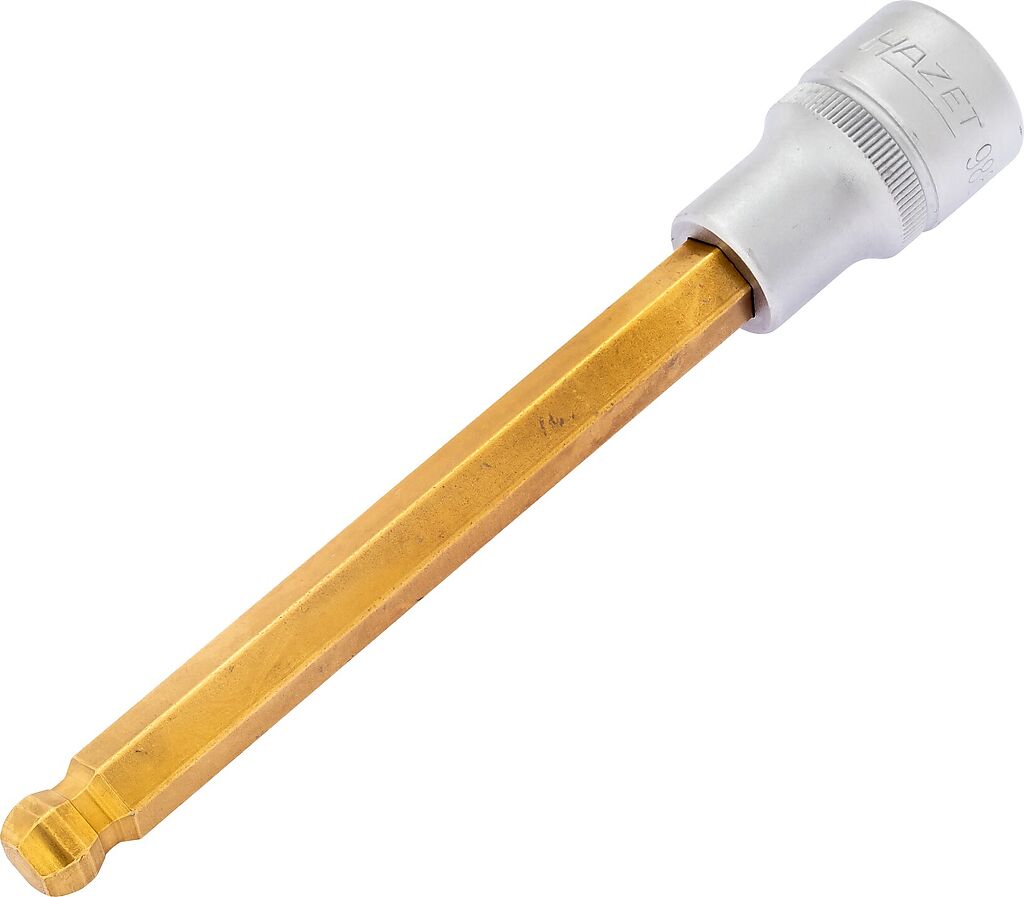 Ball-end hex bit socket 10 mm (986KK-10, HAZET)