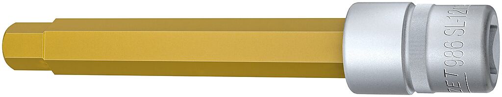 Hex bit socket 12 mm, 1/2 in. drive, extra long (986SL-12, HAZET)