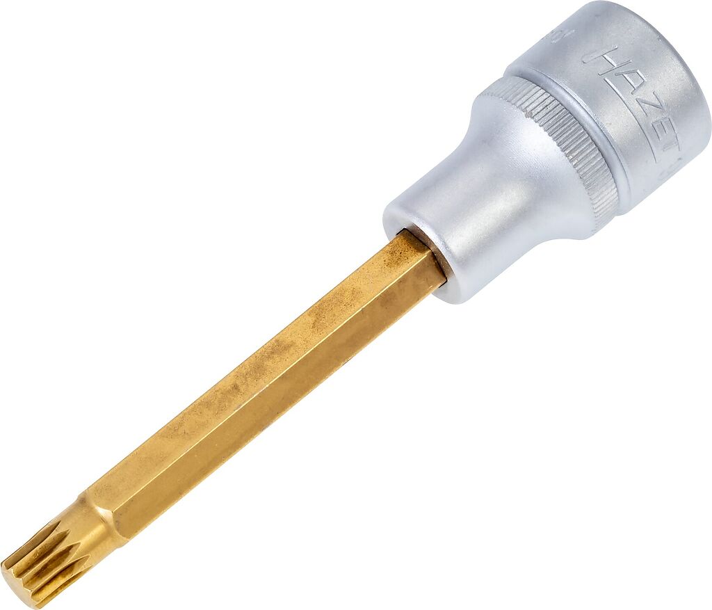 XZN spline bit socket M8, 1/2 in. drive, long (990LG-8, HAZET)