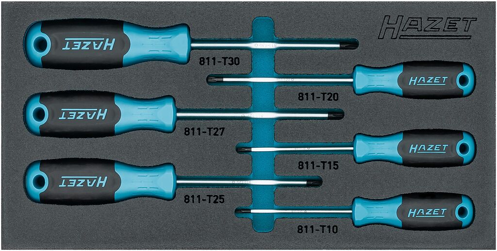 TORX atsuktuvų komplektas 163-266/6N, HAZET