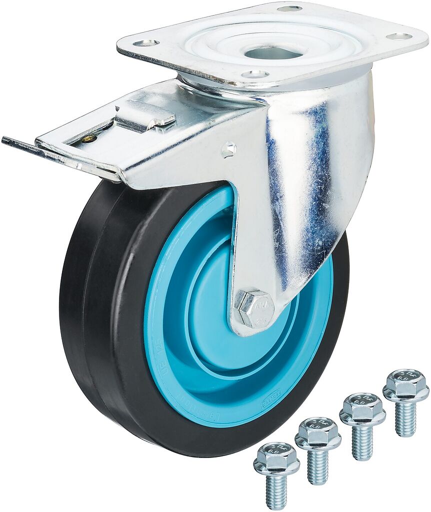 Swivel castor with brake (179NW-011A, HAZET)