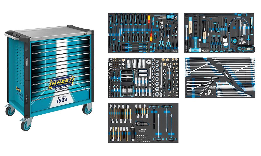 Tool trolley Assistent, with assortment (179NXL-8S1/425, HAZET)