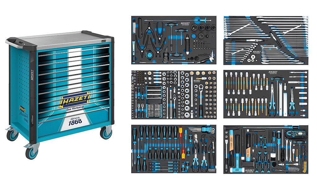 Tool trolley Assistent, with assortment (179NXL-8S1/515, HAZET)