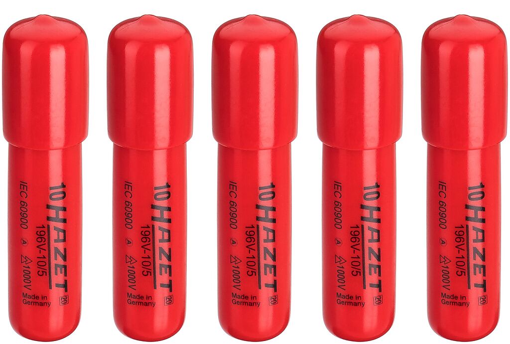 Self-clamping end caps, 1000 V (196V-10/5, HAZET)