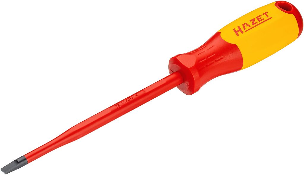 Plakanais skrūvgriezis elektriķiem ar aizsargizolāciju, 1,2 x 6,5 mm (811KV-65, HAZET)