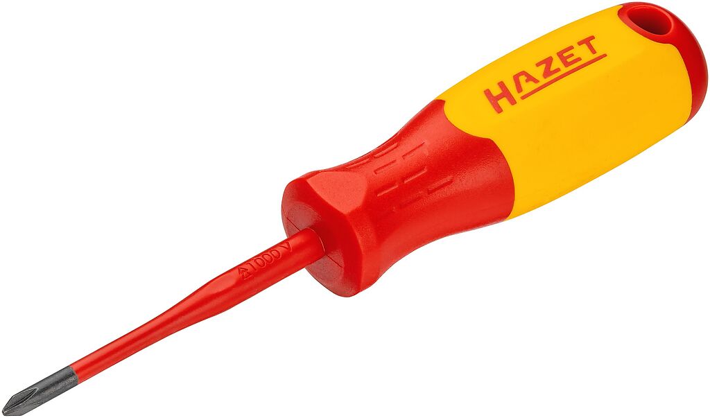 Kryžminis atsuktuvas elektrikams su apsaugine izoliacija, PH1 (811KV-PH1, HAZET)