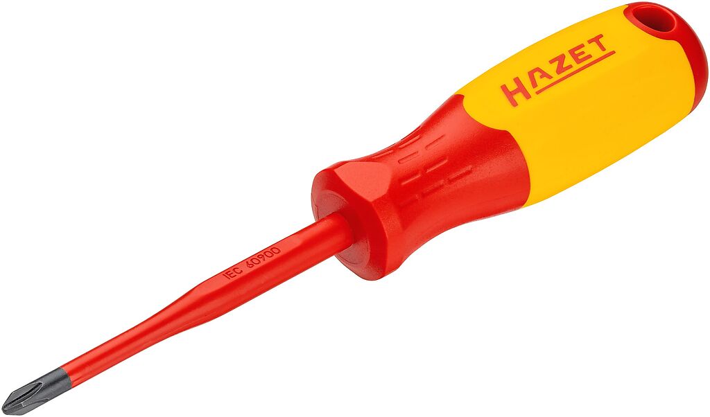 Kryžminis atsuktuvas elektrikams su apsaugine izoliacija, PH2 (811KV-PH2, HAZET)