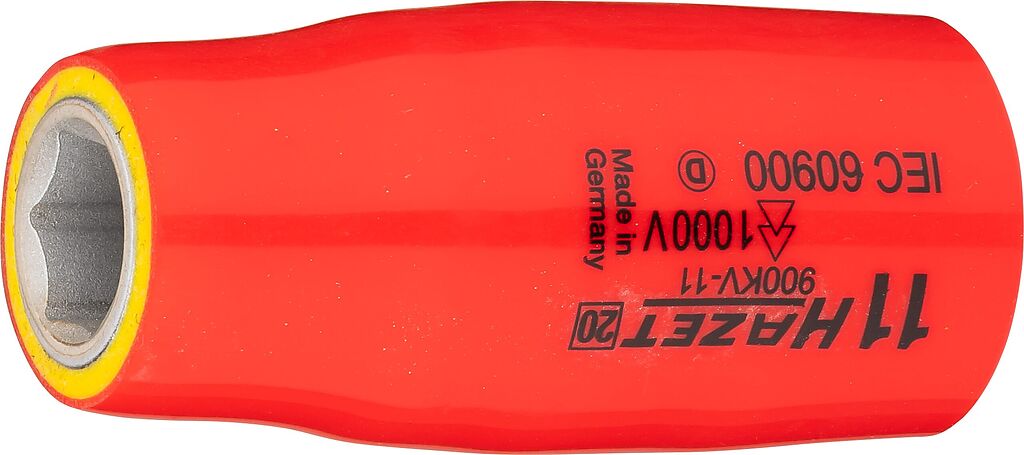 Galvutė, šešiakampė, su apsaugine izoliacija, 11 mm, 1/2 col. (900KV-11, HAZET)