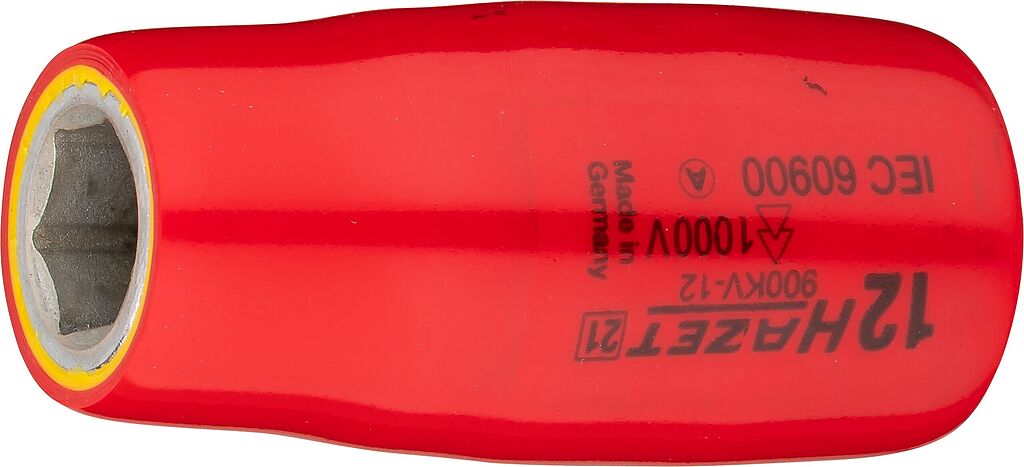 Muciņa, sešstūra, ar aizsargizolāciju, 12 mm, 1/2 collas (900KV-12, HAZET)