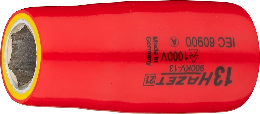 Muciņa, sešstūra, ar aizsargizolāciju, 13 mm, 1/2 collas (900KV-13, HAZET)