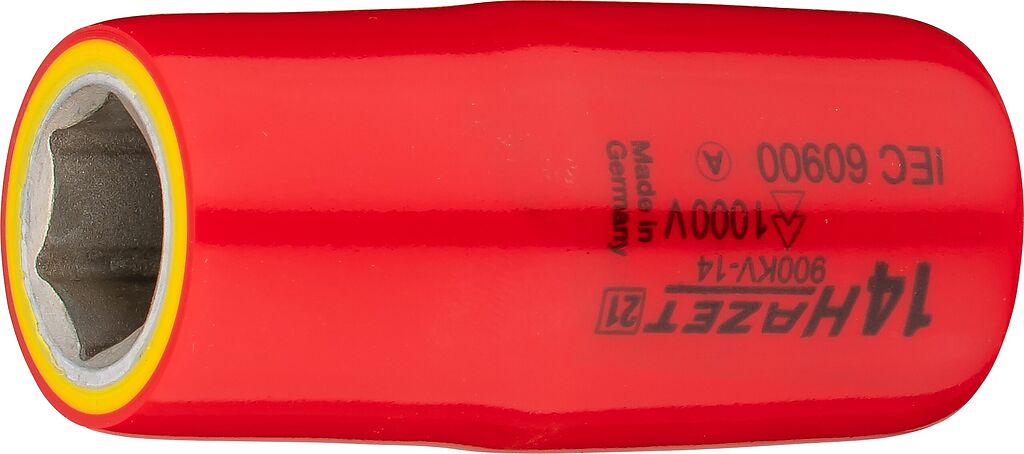 Muciņa, sešstūra, ar aizsargizolāciju, 14 mm, 1/2 collas (900KV-14, HAZET)