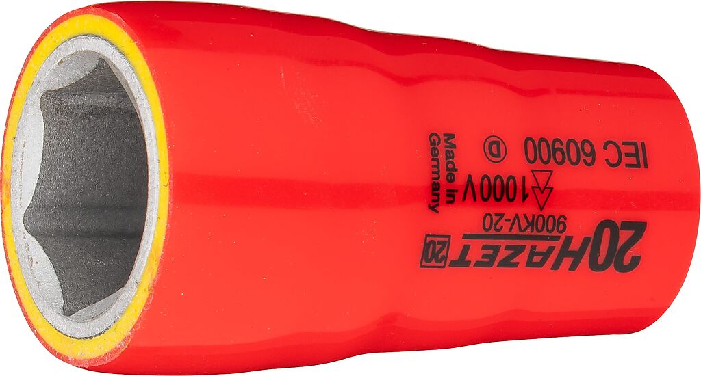 Muciņa, sešstūra, ar aizsargizolāciju, 20 mm, 1/2 collas (900KV-20, HAZET)