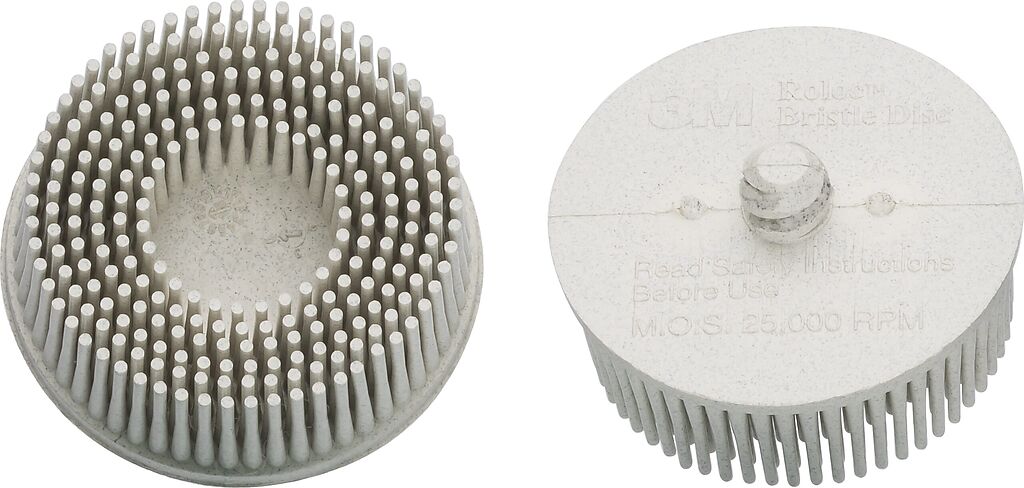 Replacement Bristle Disc Set, White, Grit 120, 2 pcs (9033-11-0120/2, HAZET)