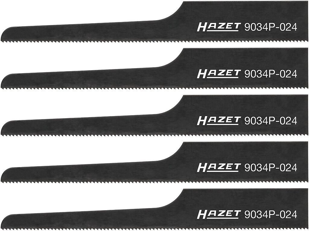 Sabre Saw Blades 24 TPI, 5 pcs (9034P-024/5, HAZET)