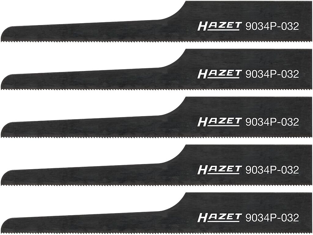 Zobenzāģa asmeņi 32 TPI, 5 gab. (9034P-032/5, HAZET)