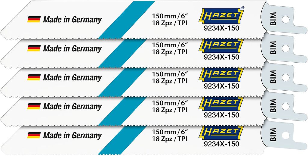 Saw blade set 150 mm, 5 pcs (9234X-150/5, HAZET)