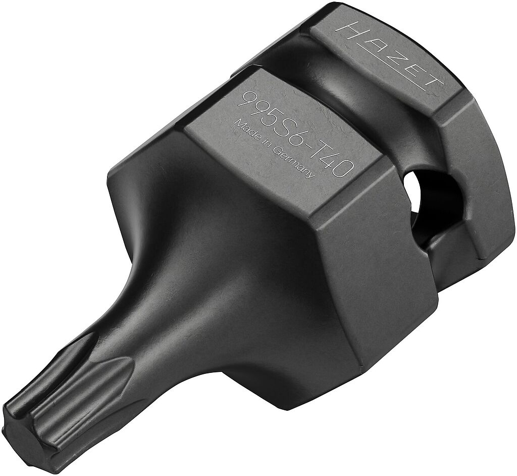 Trieciena muciņa 1/2″ ar iekšējo TORX T40, īsa, 43 mm (995S6-T40, HAZET)