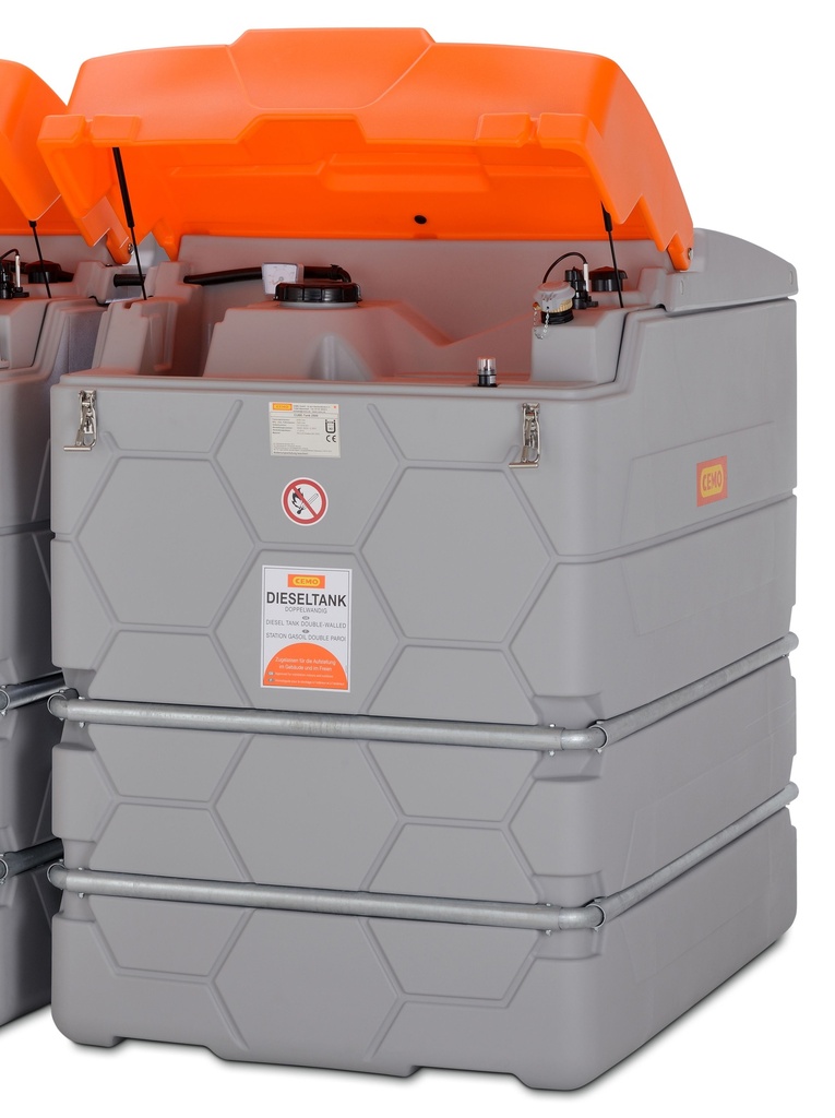 CUBE-Tank 2500 l dīzeļdegviela, paplašinājums I, āra (10300, CEMO)