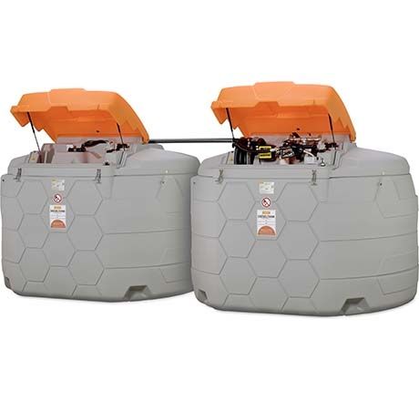 CUBE-Tank 5000 l diesel, extension I, outdoor, with connection kit to first tank, fully assembled (11081, CEMO)