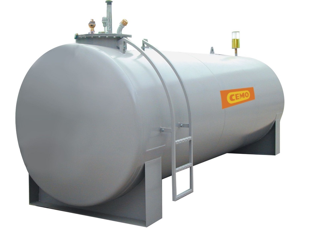 Steel diesel filling station tank 10000 l, DIN 6616/D (7378, CEMO)