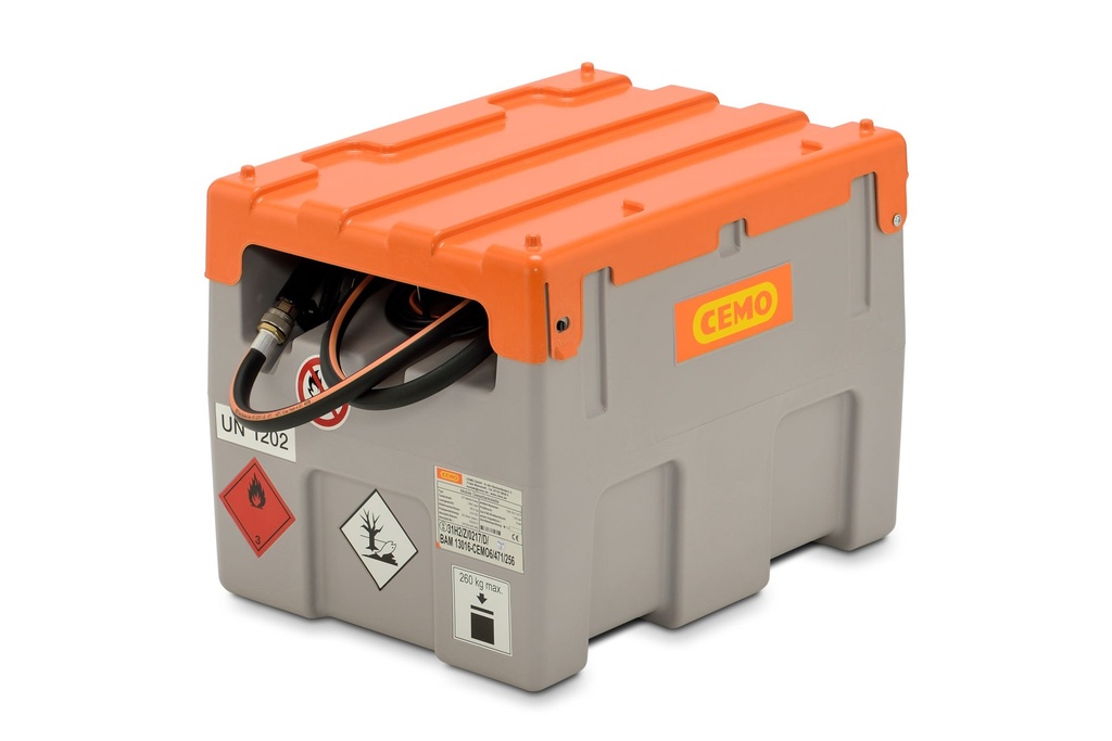 DT-Mobil Easy 200 l diesel tank with 12 V Centri SP30 pump, nozzle and lid, ADR (10735, CEMO)