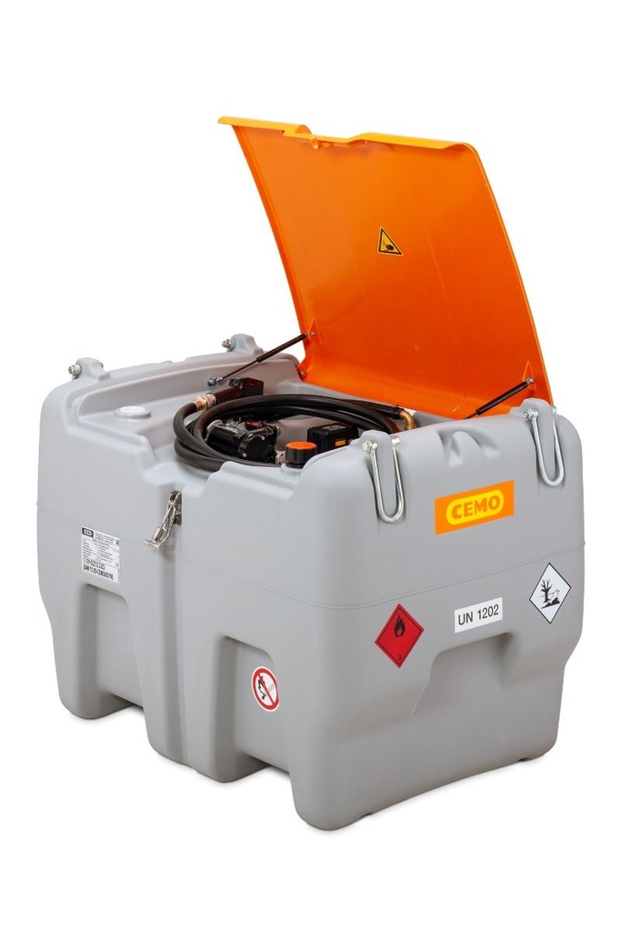 DT-Mobil Easy 470 l diesel tank with 18 V electric pump, with CAS 4 Ah battery and charger (11921, CEMO)