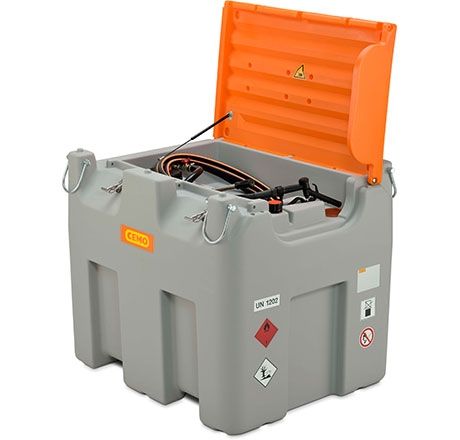 DT-Mobil Easy 980 l dīzeļa tvertne ar rokas sūkni (60 l/min), 4 m DN 19 uzpildes šļūteni un manuālu uzgali (11025, CEMO)