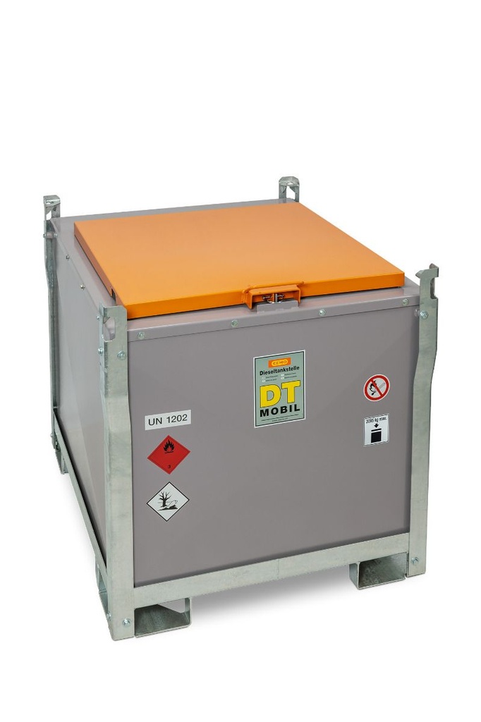 DT-Mobil PRO 980 ST steel generator tank with 4 quick couplings (2× flow, 2× return) (11373, CEMO)