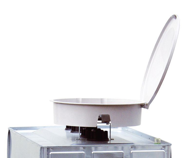 GRP filling funnel with sealing lid for UNI- and MULTI-Tank (7389, CEMO)