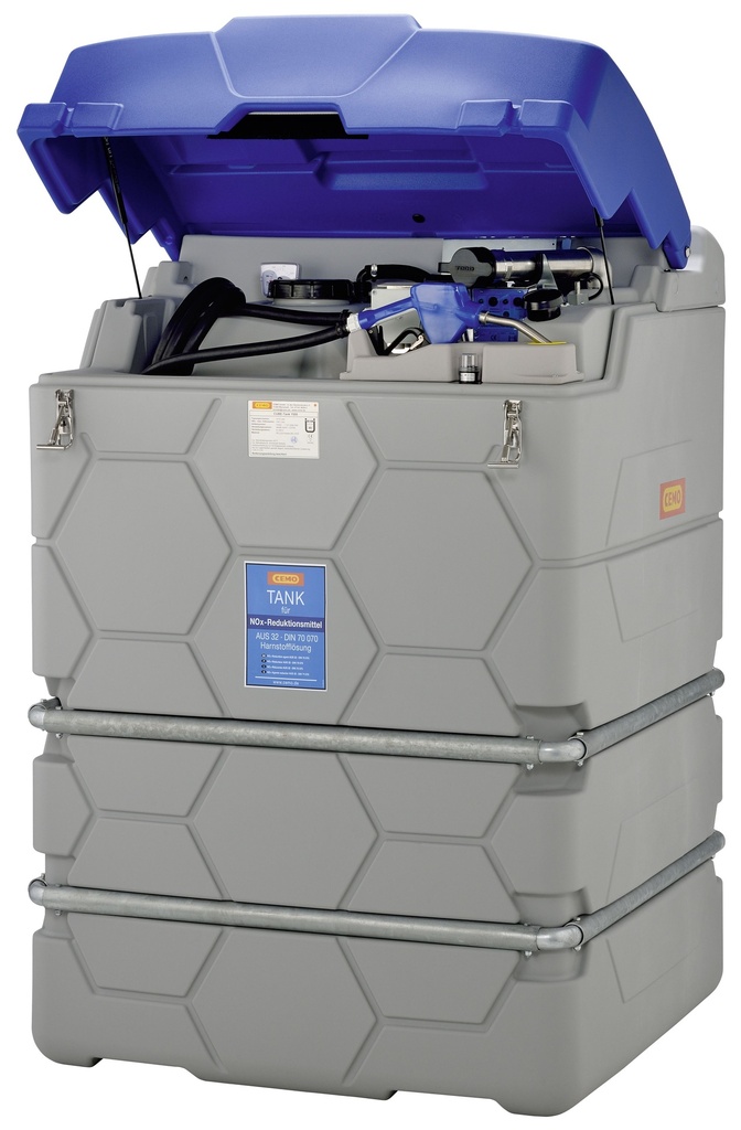 CUBE 2500L AdBlue Tank Outdoor Basic completely mounted, incl. winter package 10304, CEMO