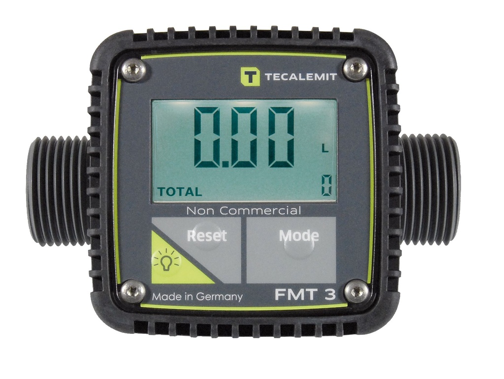 Digital turbine meter FMT II, POM, 5–90 l/min, 1" BSP (10451, CEMO)