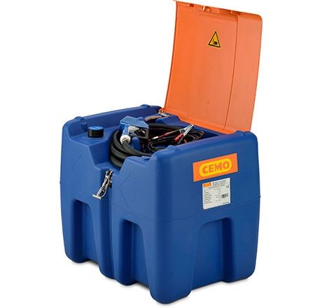 CEMO Blue-Mobile Easy 210 l AdBlue® išdavimo įrenginys, 12 V, 25 l/min, automatinis antgalis, 4 m žarna, su dangčiu (11144, CEMO)
