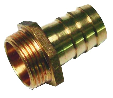 Hose nozzle G 1" a-19 mm, brass, with O-ring, CEMO (5522)