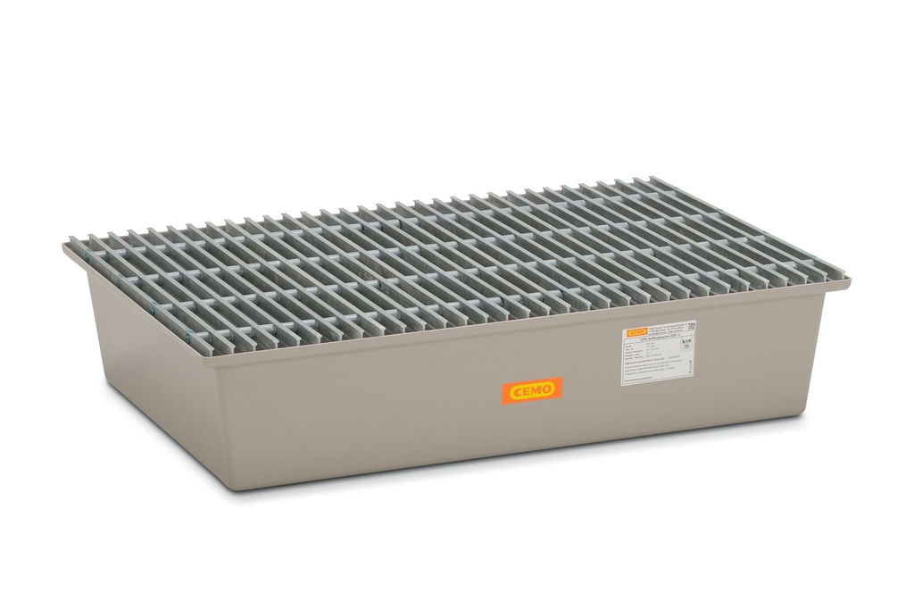 GRP sump pallet 220/2 complete with GRP grating, CEMO (6886)