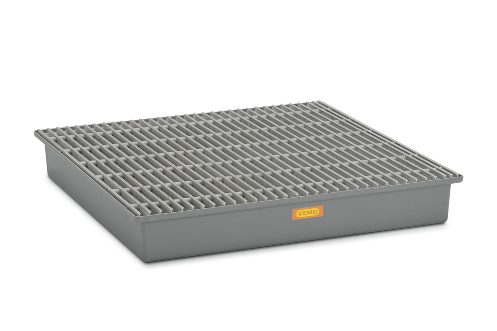 GRP sump pallet 220/4 complete with GRP grating 10397, CEMO