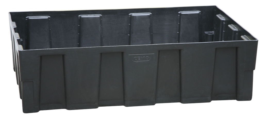 Euro PE sump pallet 250/2 without grating, CEMO (8276)