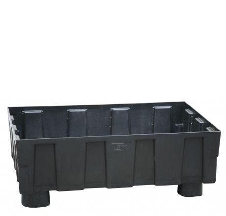 Euro PE sump pallet 250/2-RG with 4 feet, CEMO (8427)