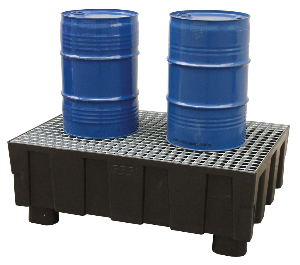 EURO PE surinkimo padėklas 250/2-RG *** su kojelėmis, cinkuotos grotelės, CEMO (8428)