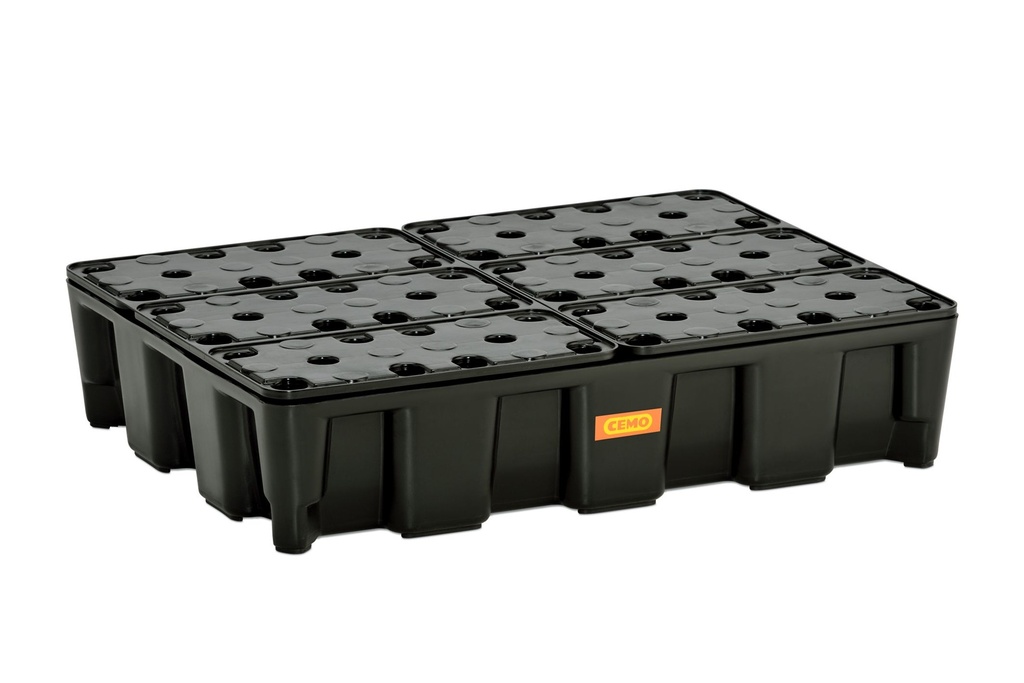 PE surinkimo padėklas 60 HD RG su PE grotelėmis 80 x 60 x 18 cm 10889, CEMO