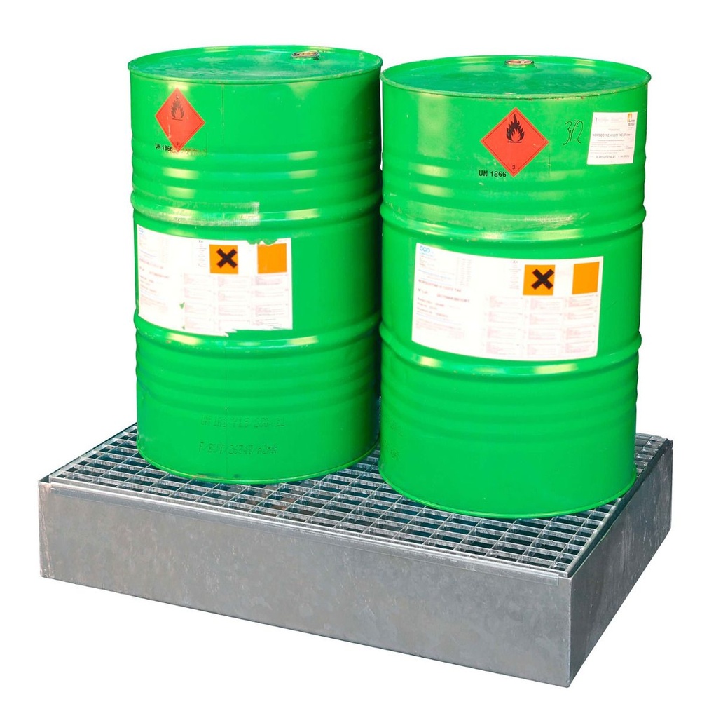 Sump pallet SW2, without feet, with grating, galvanised, CEMO (11211)