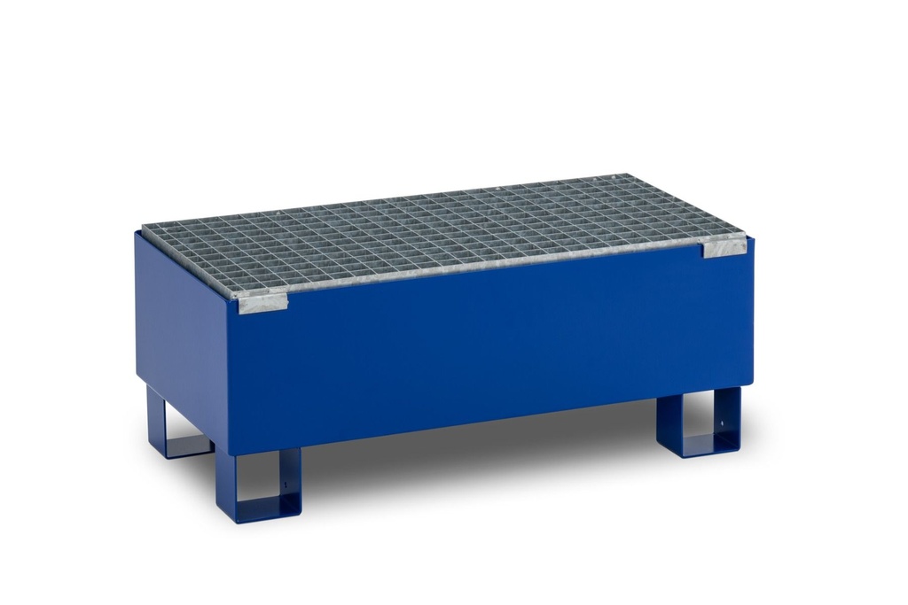 Plieninė surinkimo vonia SW65/2, cinkuota, su plieninėmis grotelėmis, iki 2 x 60 l statinių (11478, CEMO)