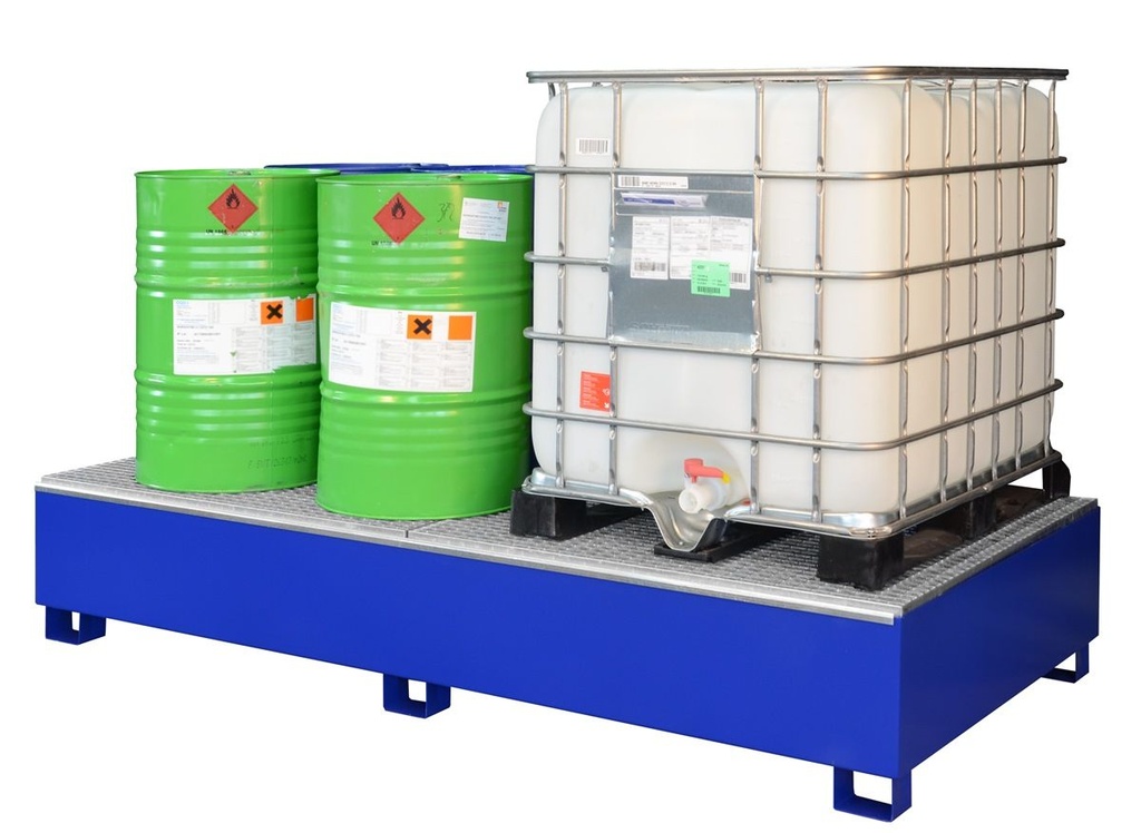IBC bund, type GGS-e, 1000 l, painted (7394, CEMO)