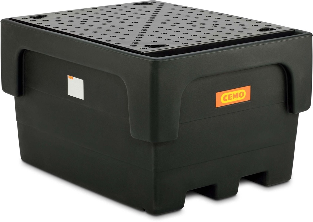 IBC spill pallet 1100/1-PE with PE grating (10950, CEMO)