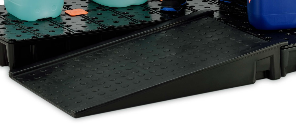 Uzbraukšanas rampa PE grīdas aizsardzības paliktnim (10714, CEMO)