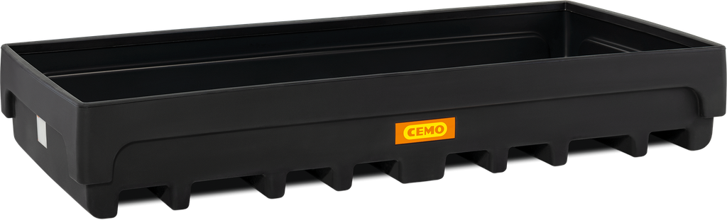 PE rack floor sump 27/1100 for shelf dimensions 270 x110 cm, CEMO (11470)