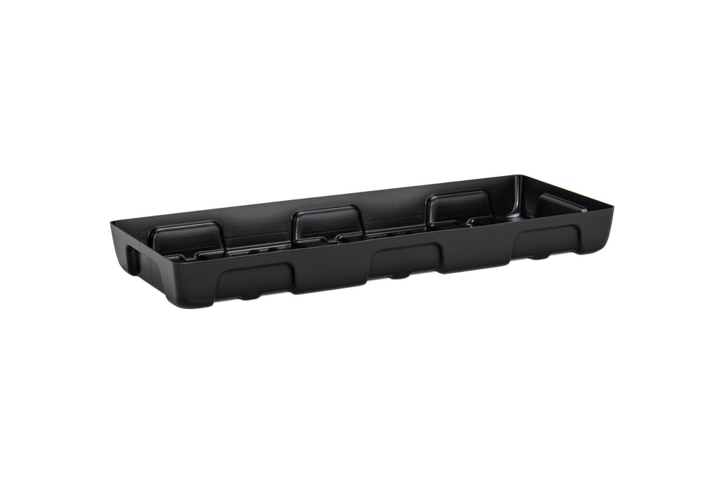 PE-small spill tray-collection tray 10/4 without grating, 21ltr, 100 x 40 x 10 cm 11729, CEMO