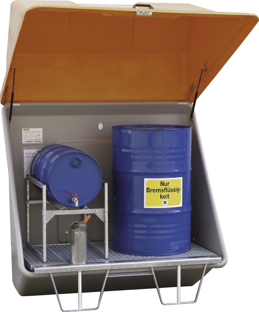 Hazardous substance collection station 200 l with hood (3412, CEMO)